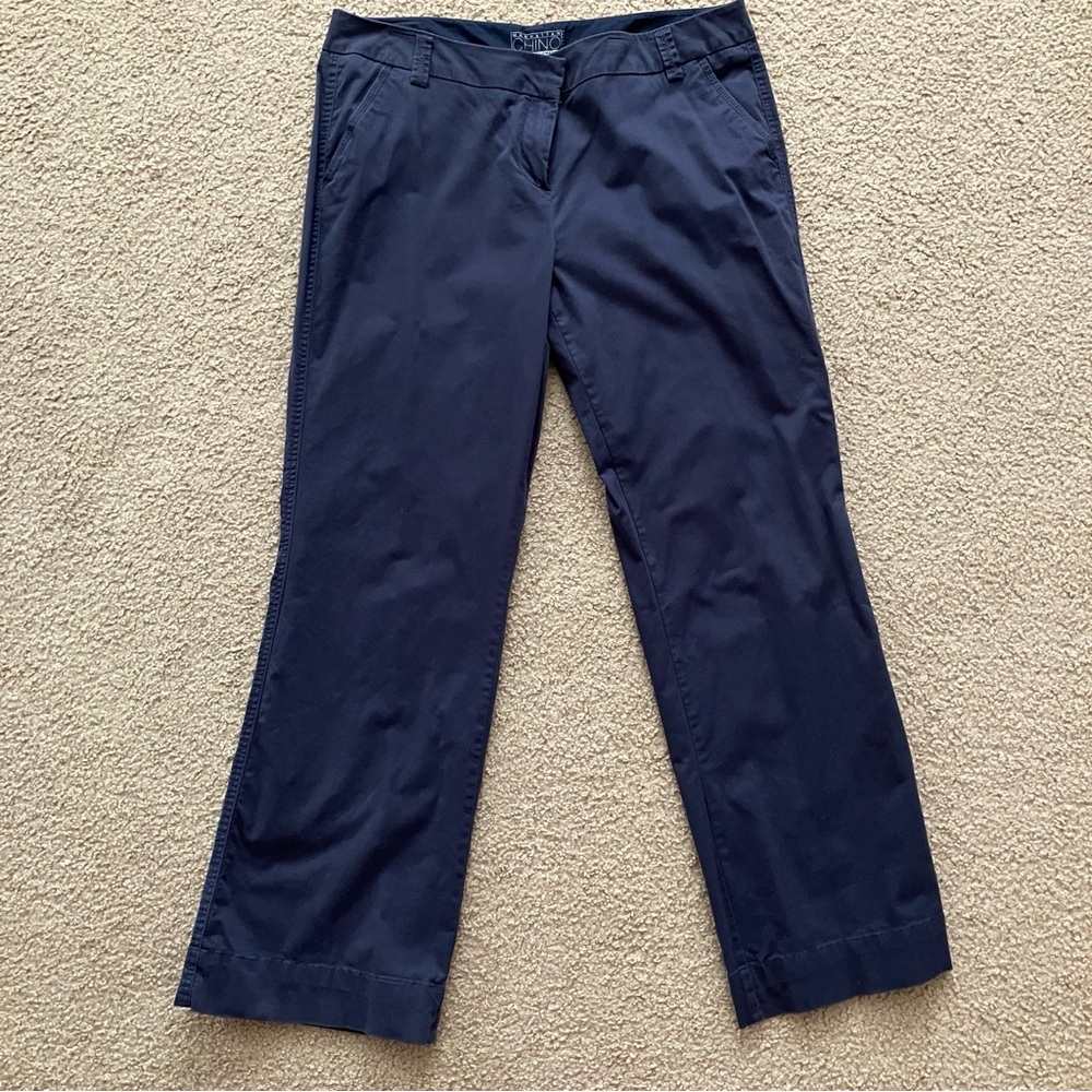 New York & Company Navy Flare Leg Chinos